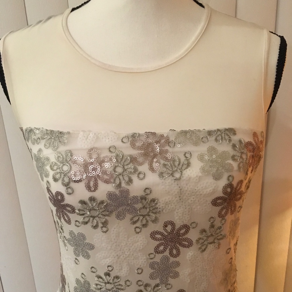 Bailey 44 , White lace cleavage elegant mini dress